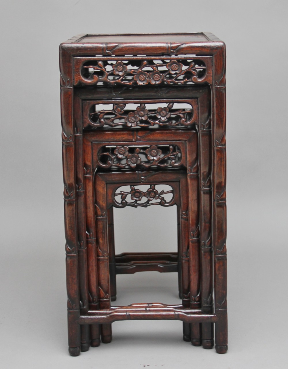 19th Century Chinese nest of four tables View IV