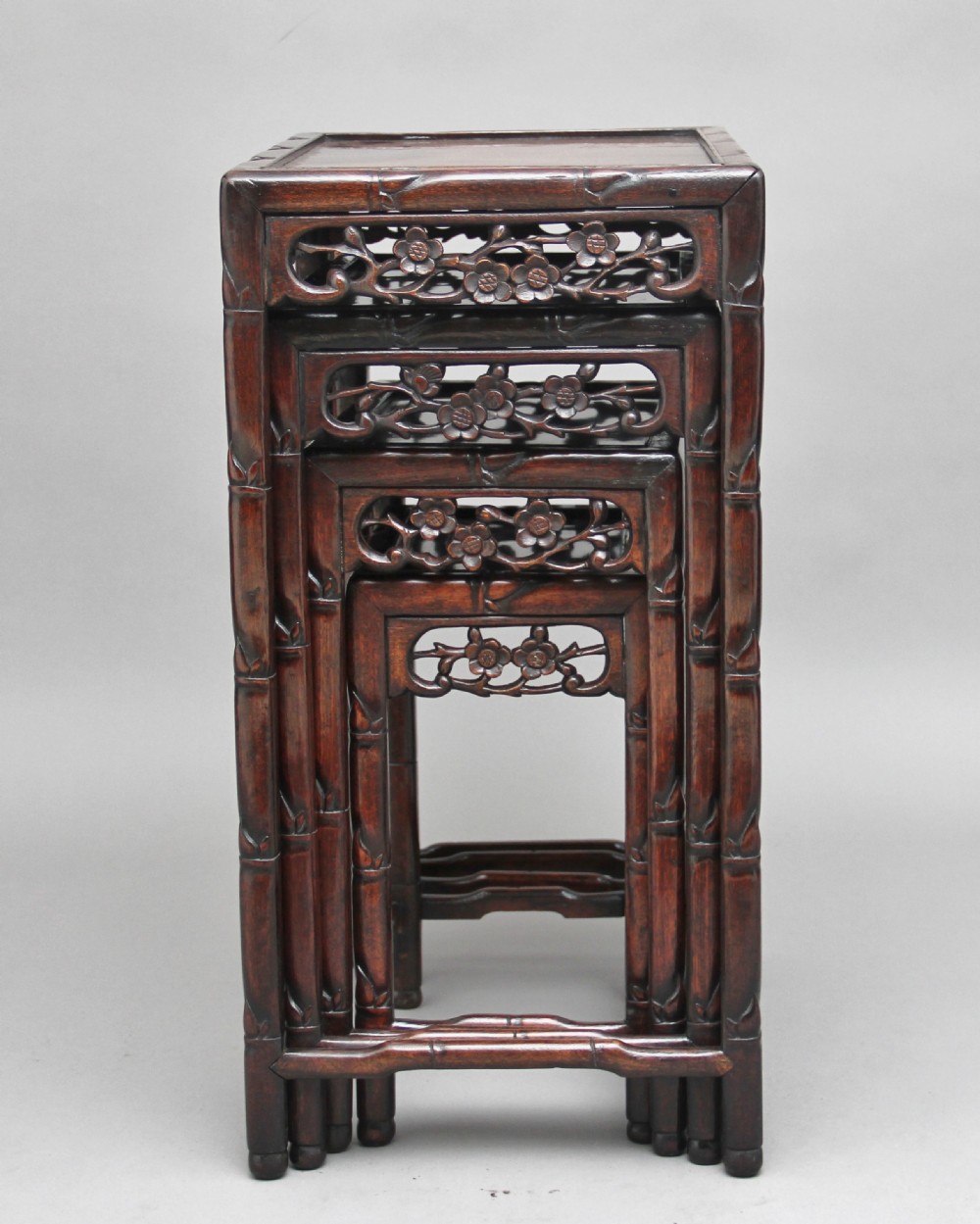 19th Century Chinese nest of four tables View VI