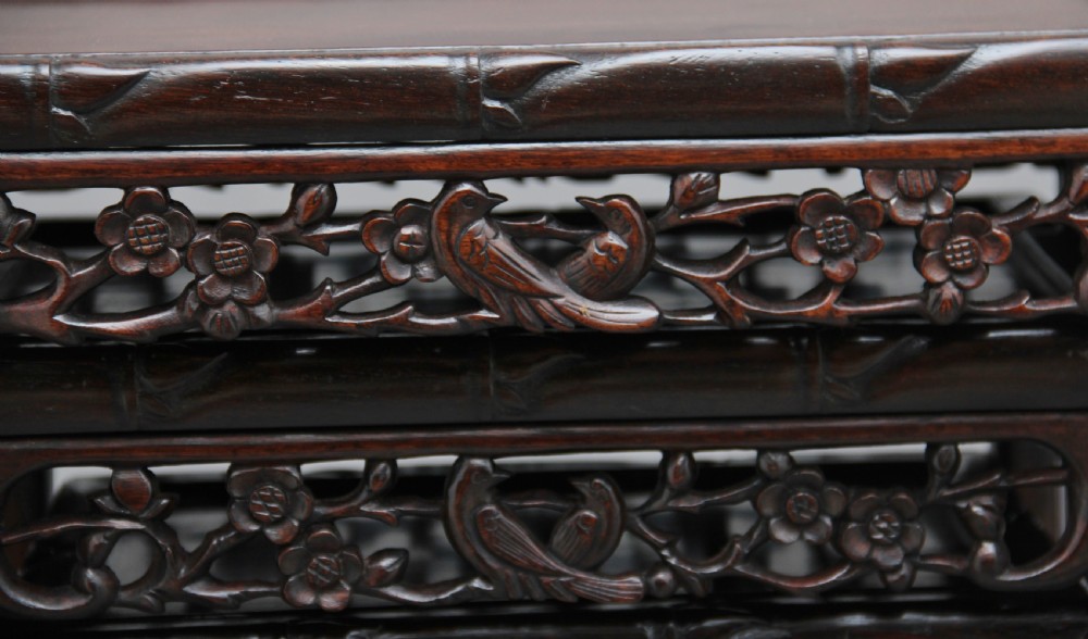 19th Century Chinese nest of four tables View IX