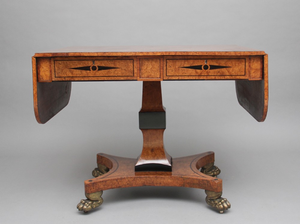 19th Century pollard oak sofa table