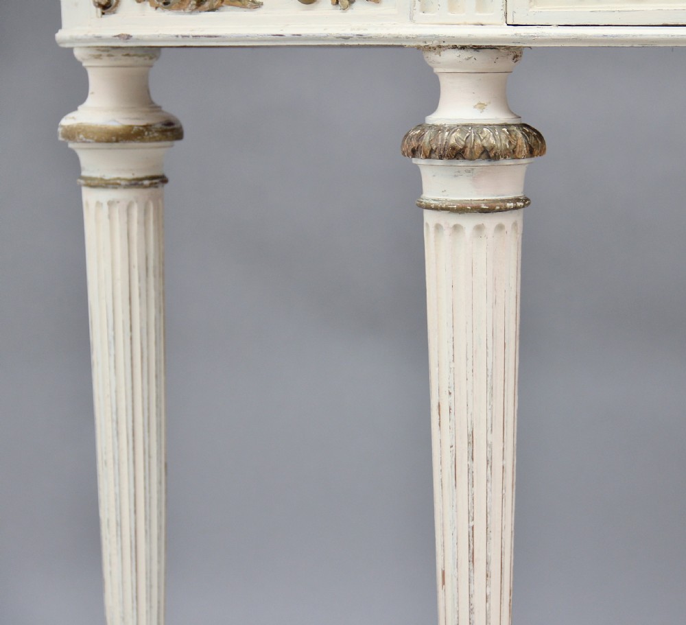 Pair of 19th Century French painted console tables View IV