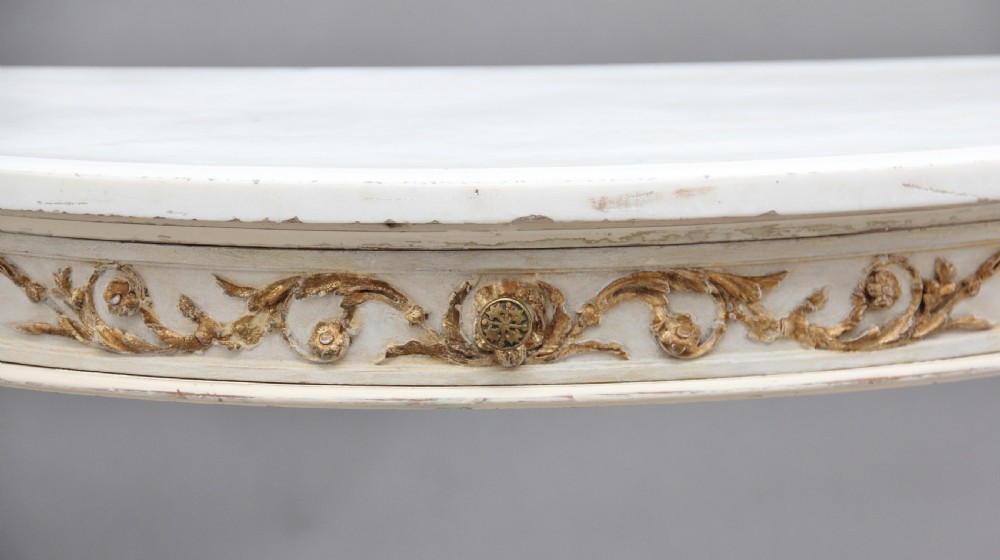 Pair of 19th Century French painted console tables View VII