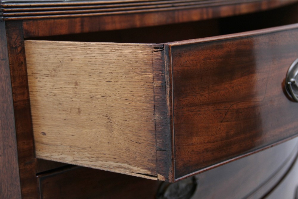 Early 19th Century mahogany bowfront chest  View VIII