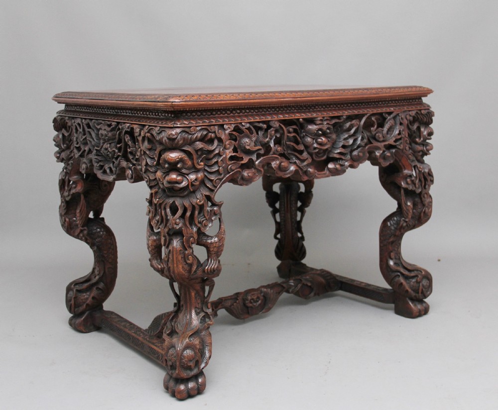 Early 19th Century Chinese carved centre table