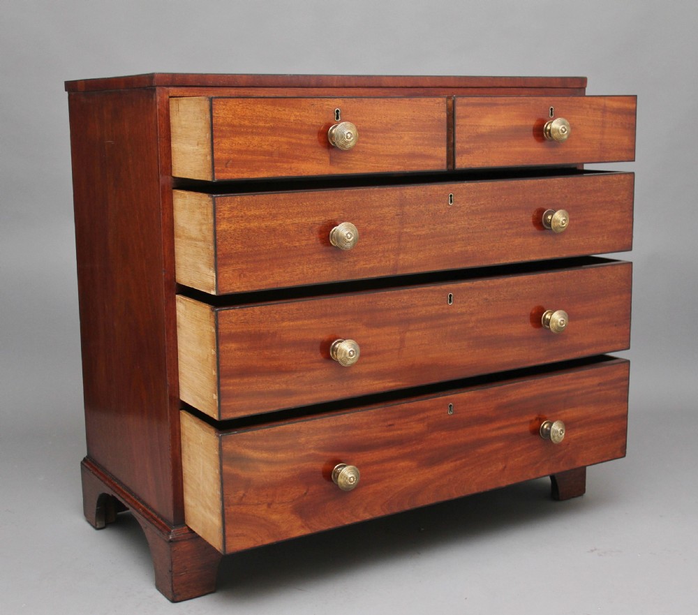 Early 19th Century mahogany chest View II