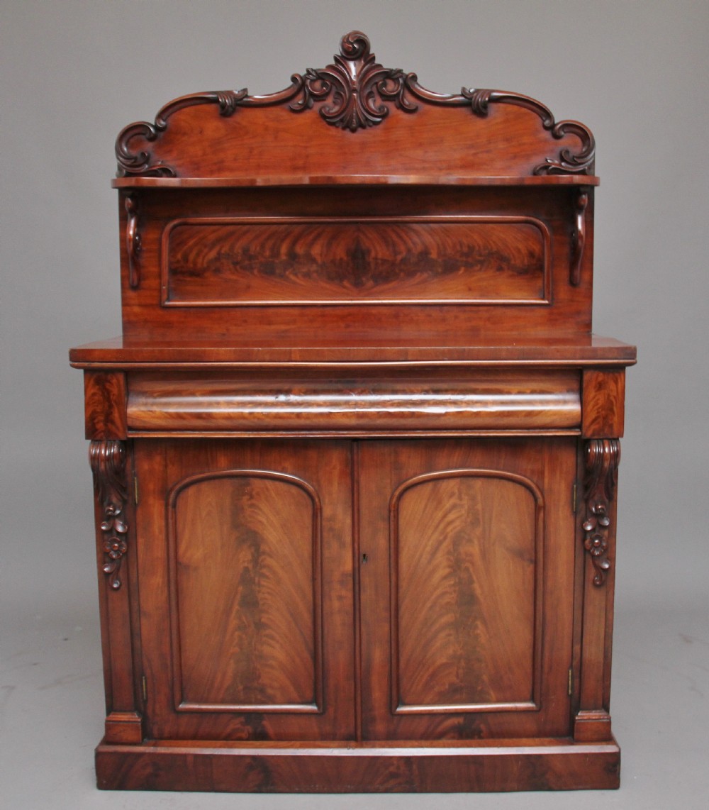 19th Century flame mahogany chiffonier