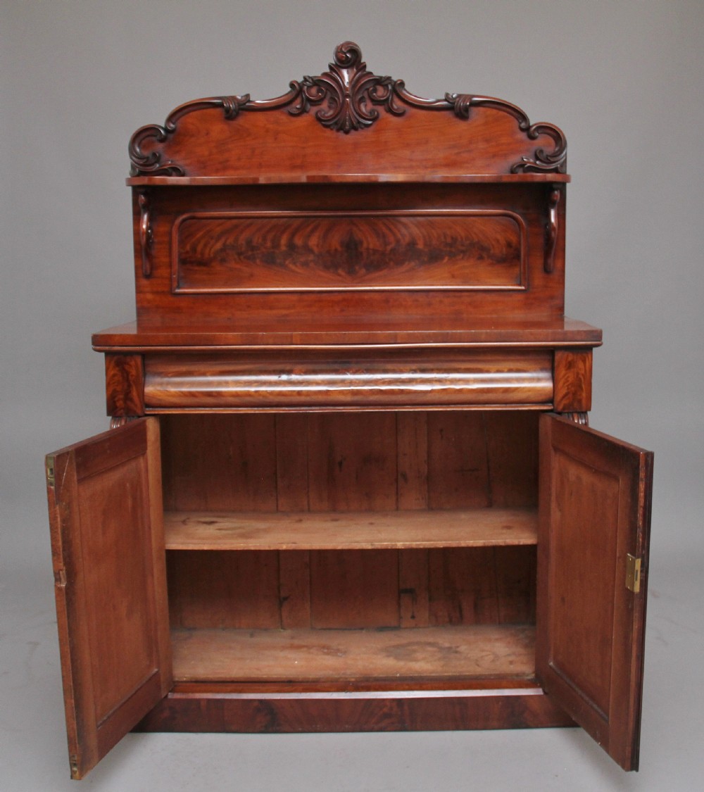 19th Century flame mahogany chiffonier View II