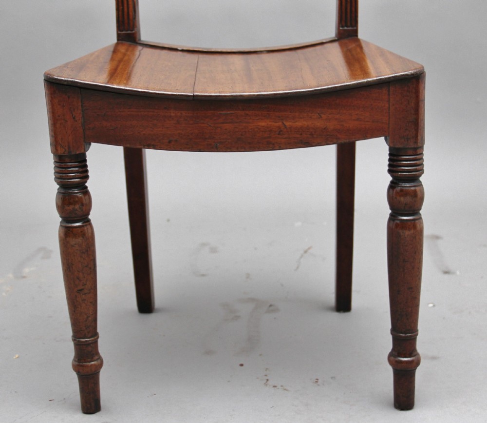 set of four early 19th Century mahogany side chairs View IX