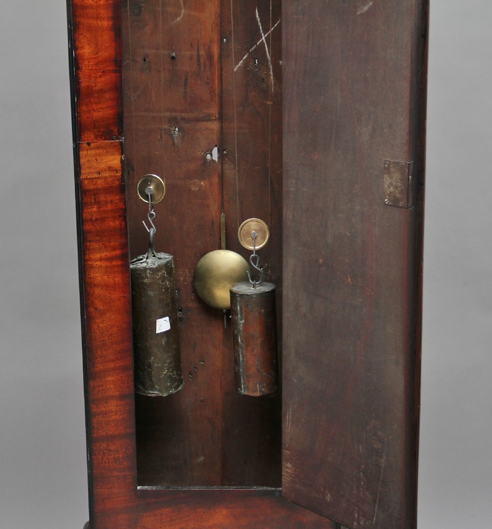 18th Century mahogany long case clock View IX