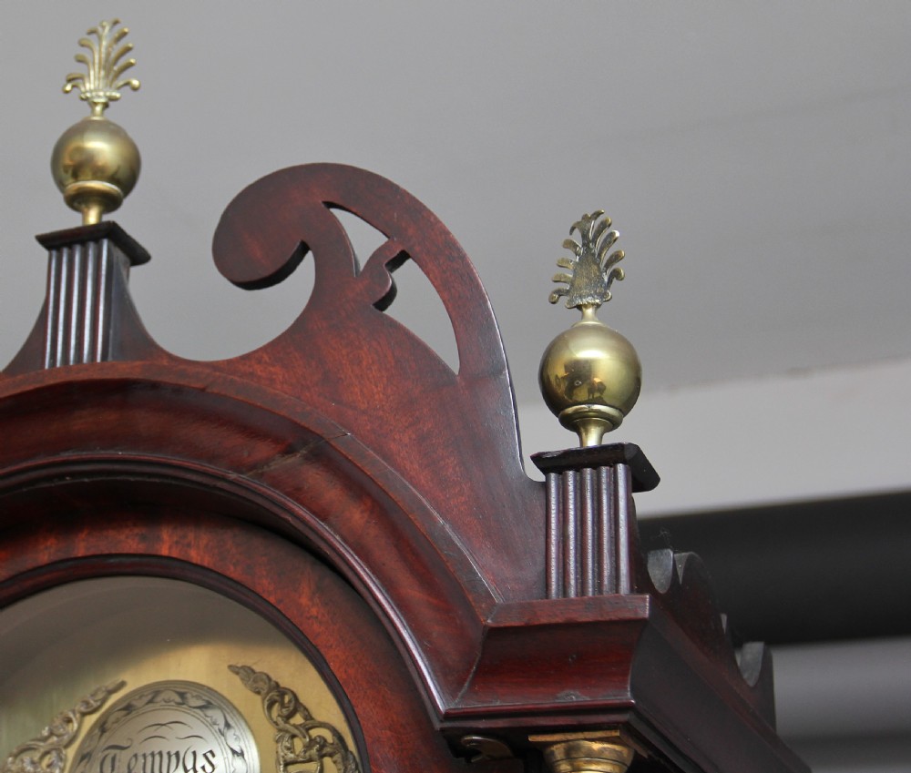 18th Century mahogany long case clock View XI