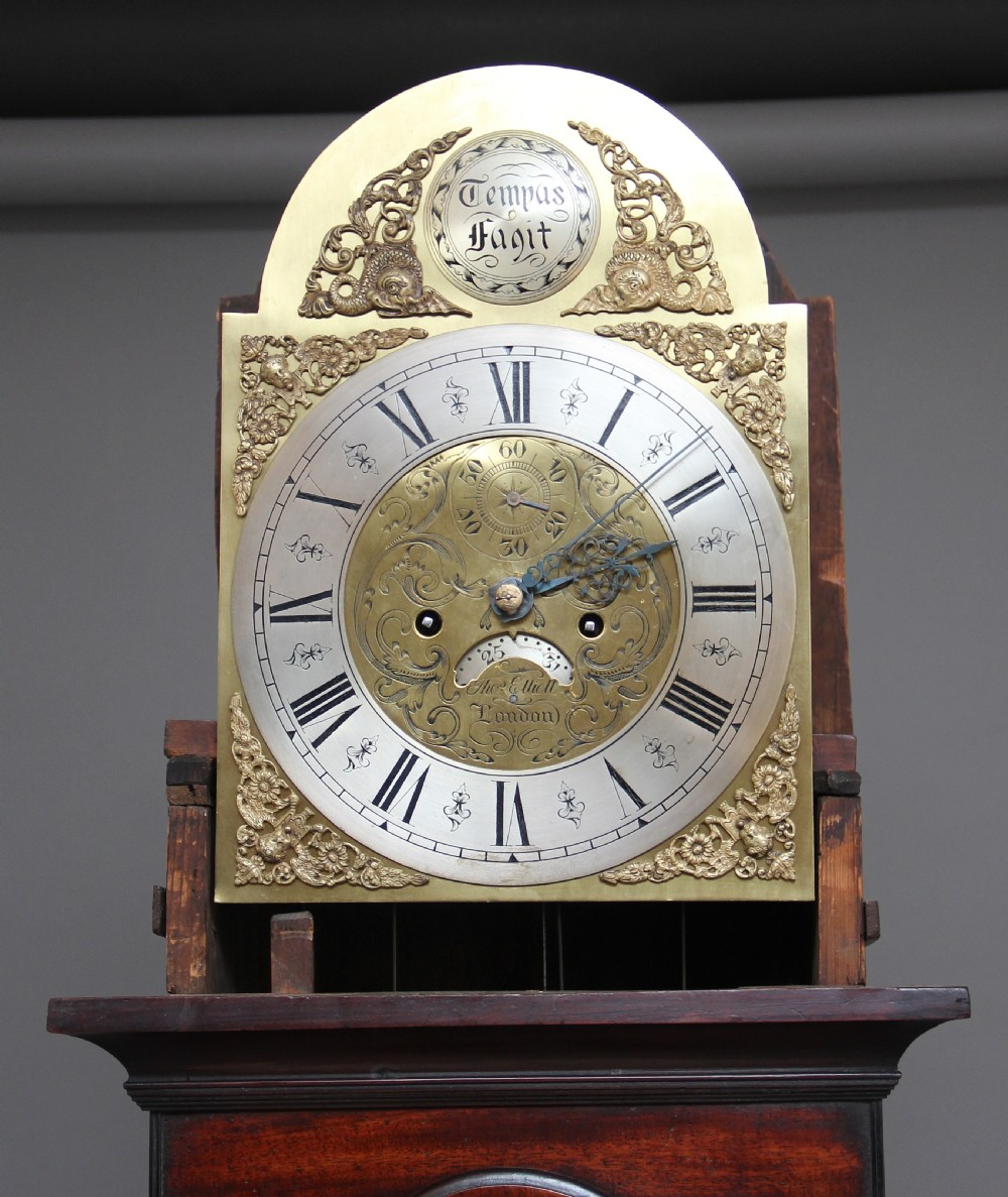 18th Century mahogany long case clock View XII