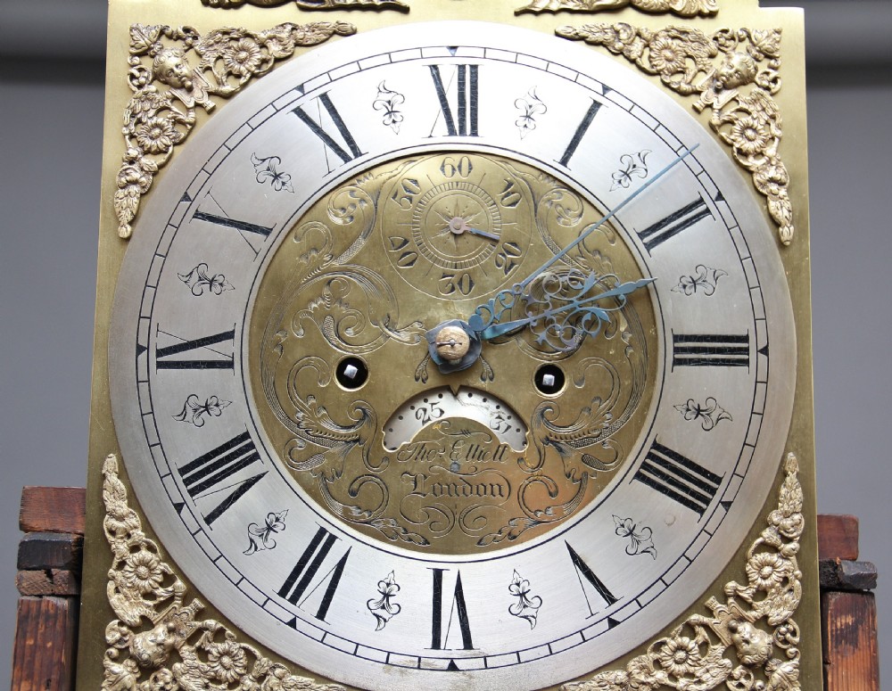 18th Century mahogany long case clock View XIV
