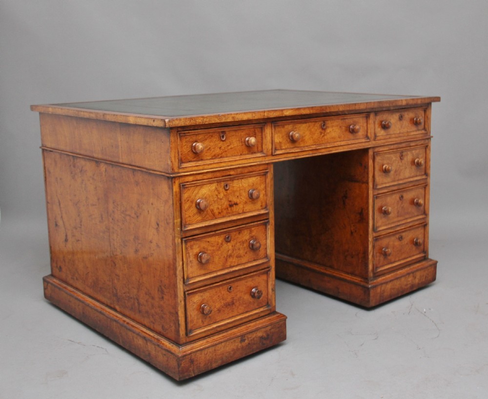 Early 19th Century pollard oak partners desk View II