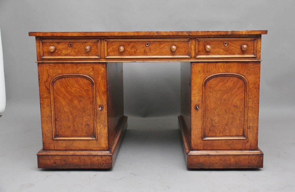 Early 19th Century pollard oak partners desk View V