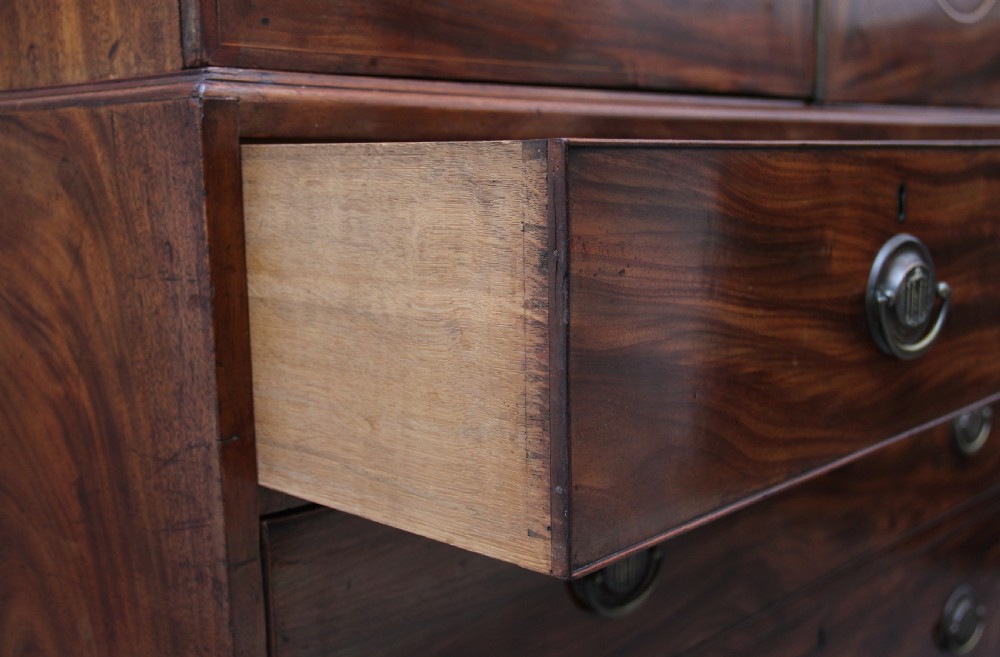 Early 19th Century mahogany linen press View XI