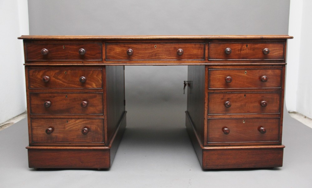 Early 19th Century mahogany partners desk View II