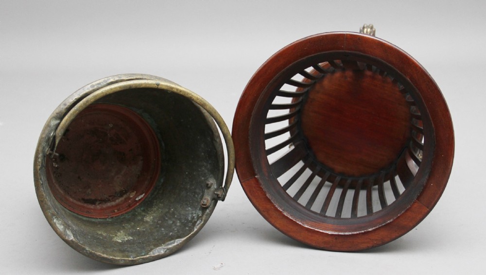 Early 20th Century mahogany and brass jardiniere View VI