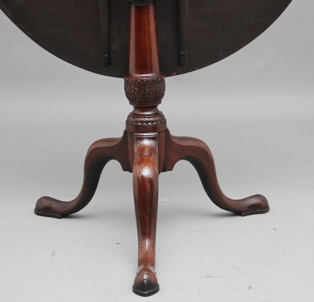 18th Century mahogany tripod table View VII