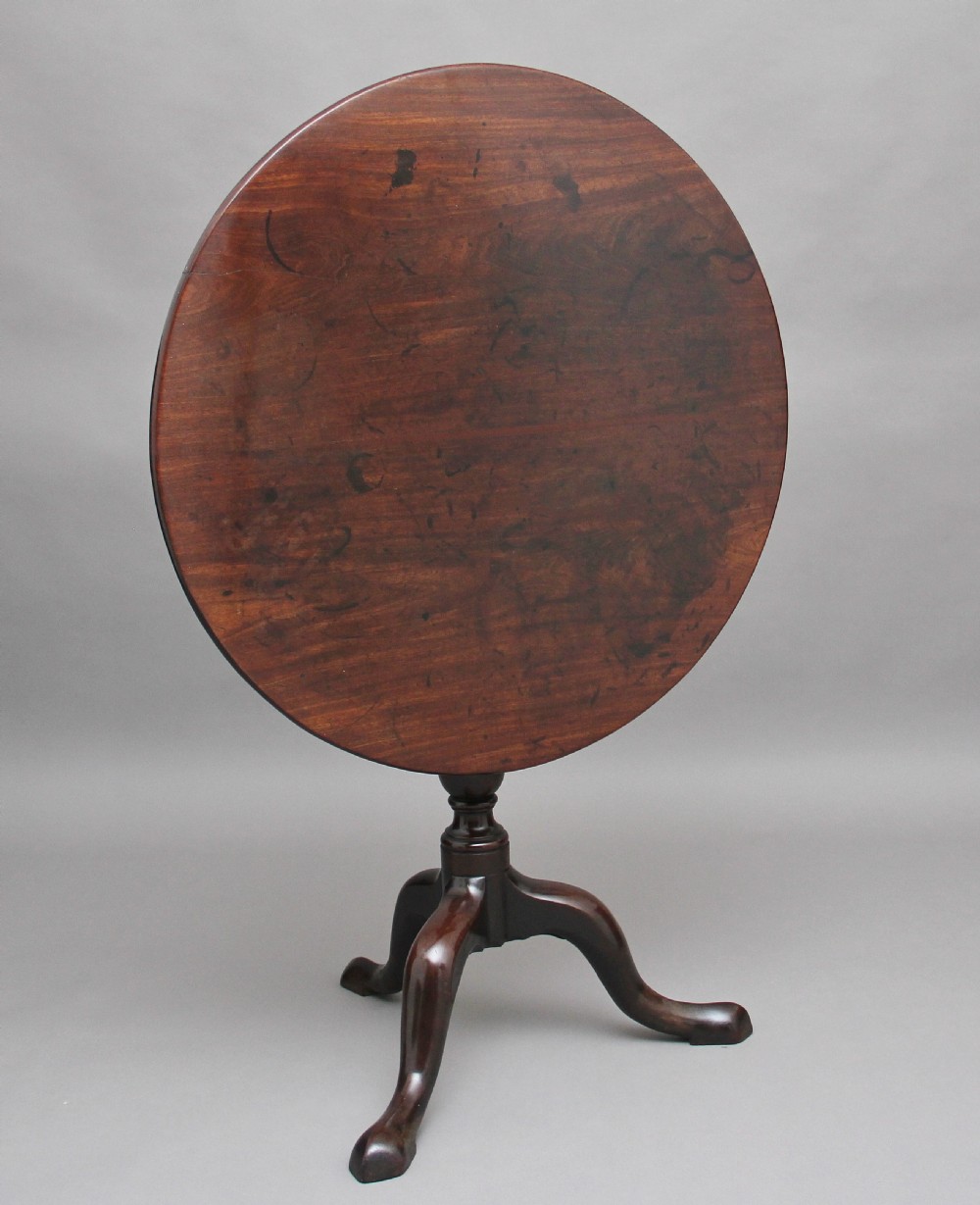 18th Century mahogany tripod table