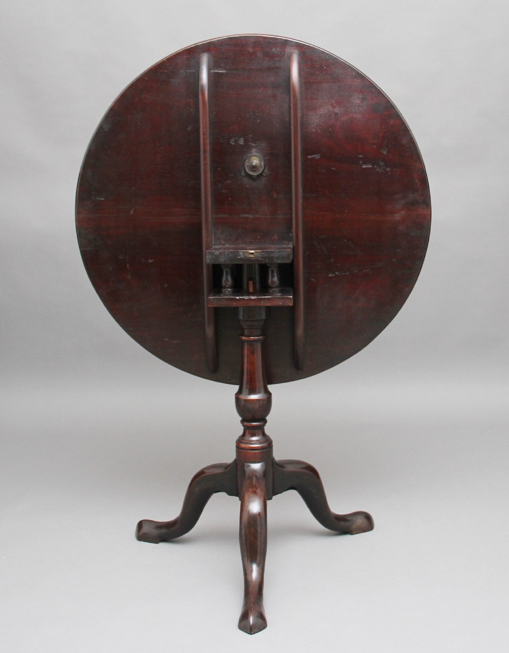 18th Century mahogany tripod table View III
