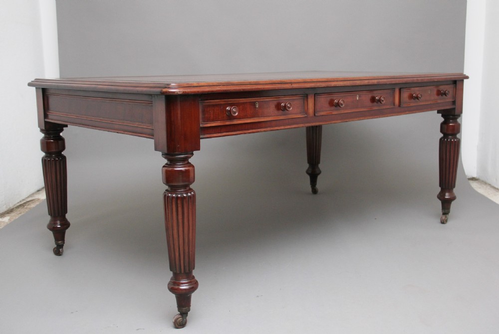 Early 19th Century mahogany partners desk View II
