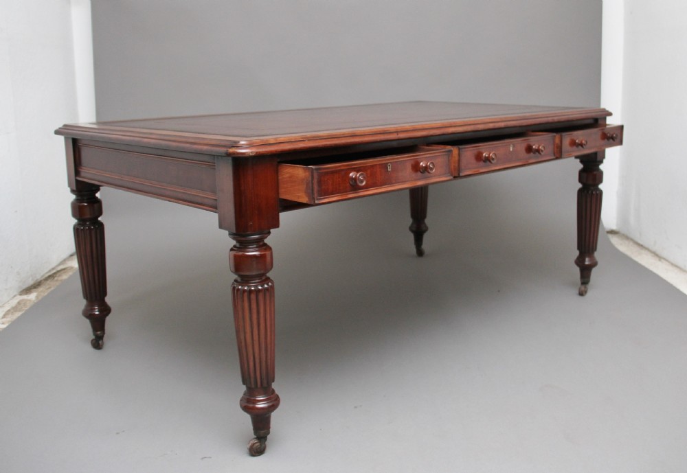 Early 19th Century mahogany partners desk View III