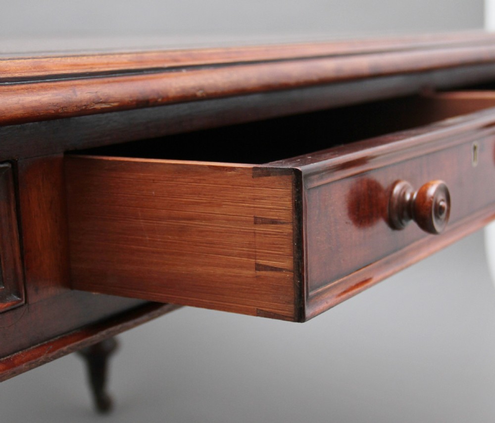 Early 19th Century mahogany partners desk View XII
