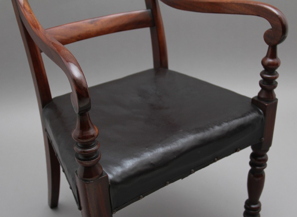 19th Century mahogany armchair View VII