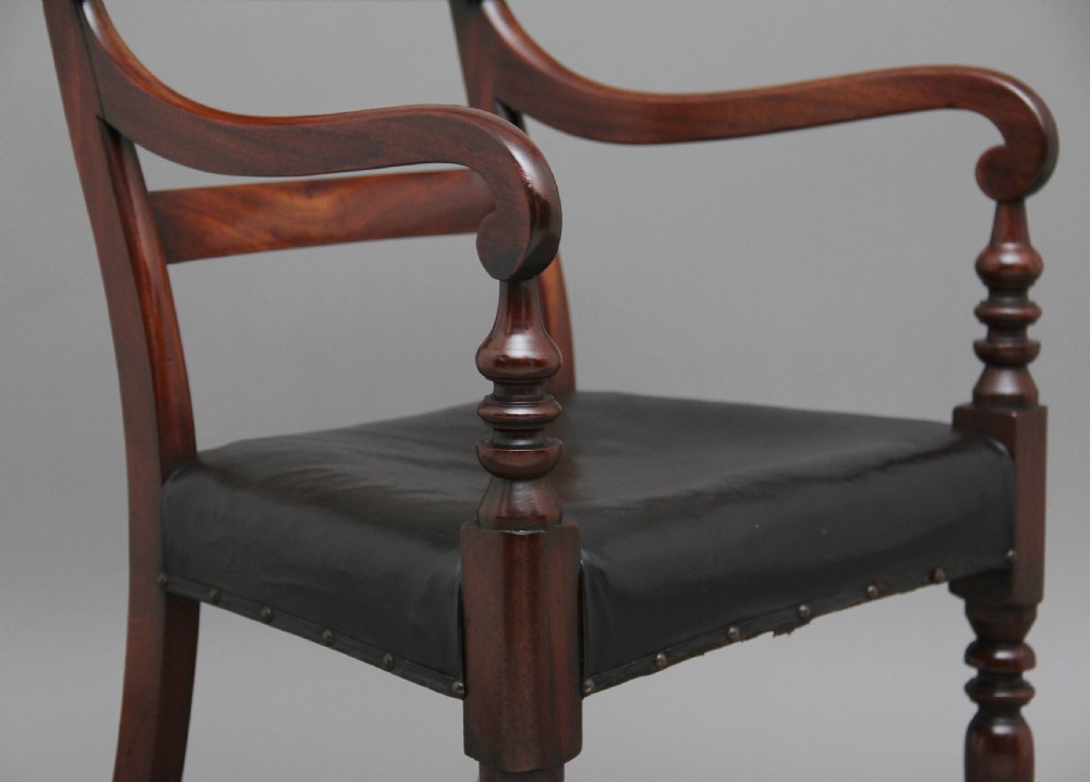 19th Century mahogany armchair View VIII