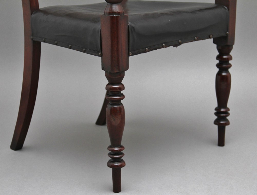 19th Century mahogany armchair View IX