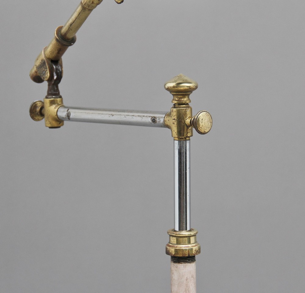 19th Century brass and mahogany reading stand View VII