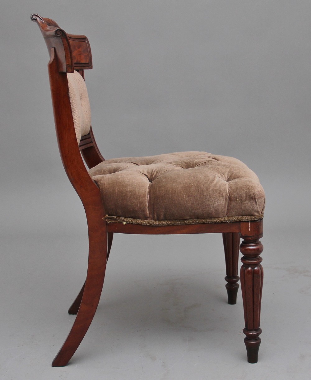 Set of six 19th Century mahogany dining chairs View III
