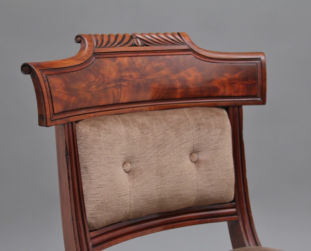 Set of six 19th Century mahogany dining chairs View VII
