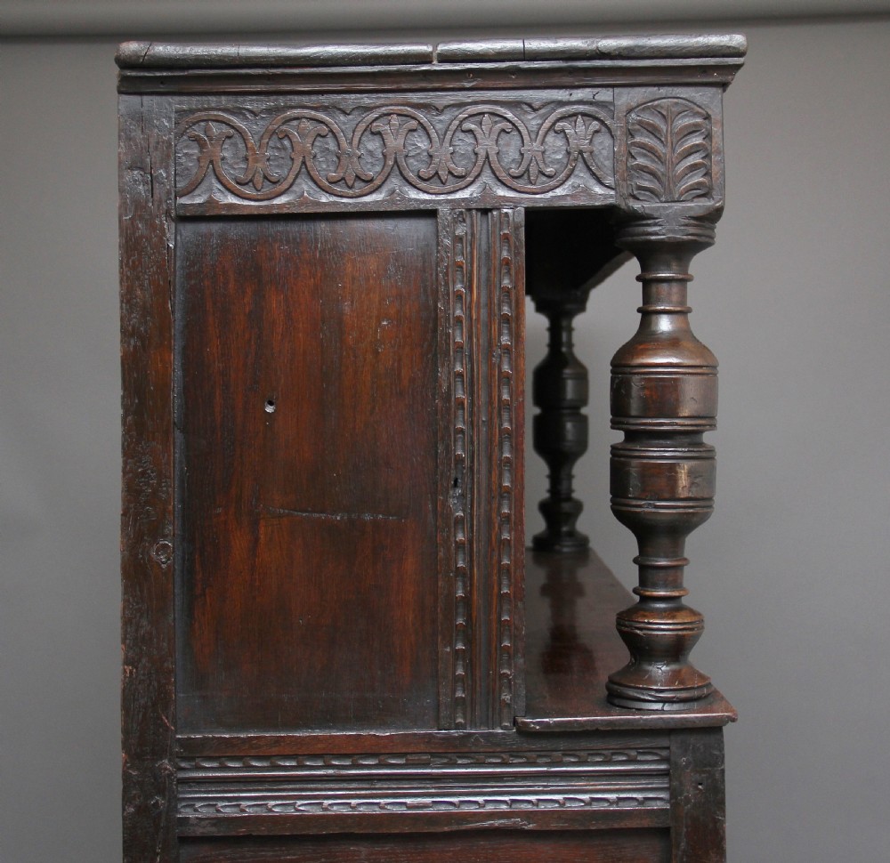 17th Century oak court cupboard View VI