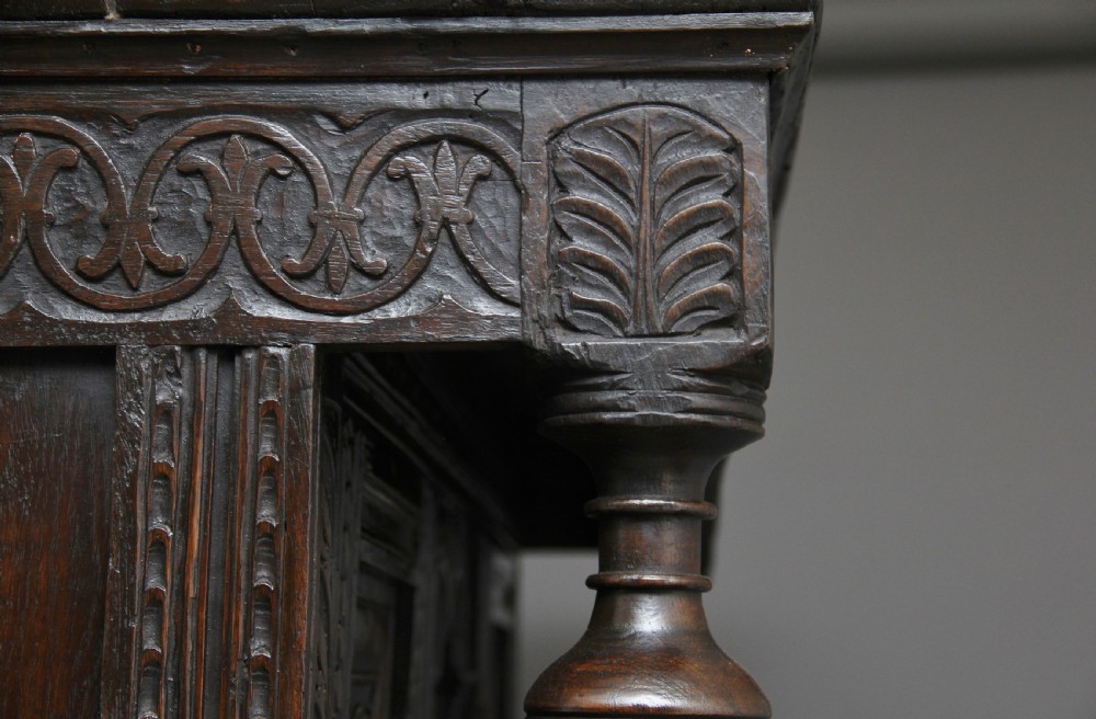 17th Century oak court cupboard View VII