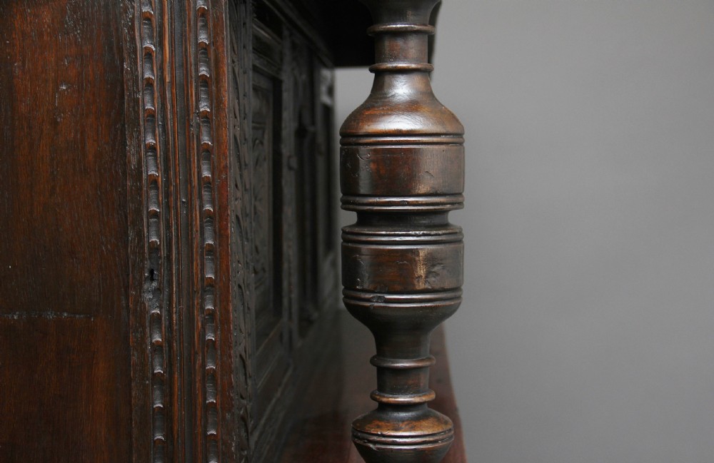 17th Century oak court cupboard View VIII
