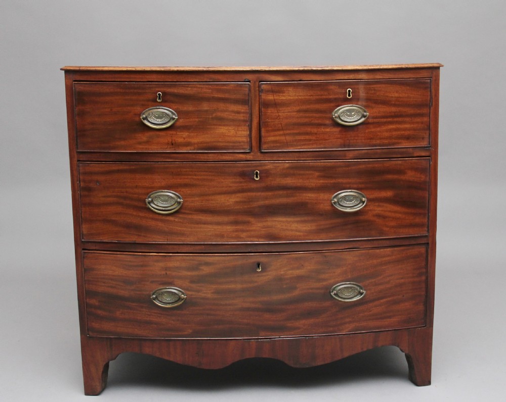 Early 19th Century mahogany bowfront chest