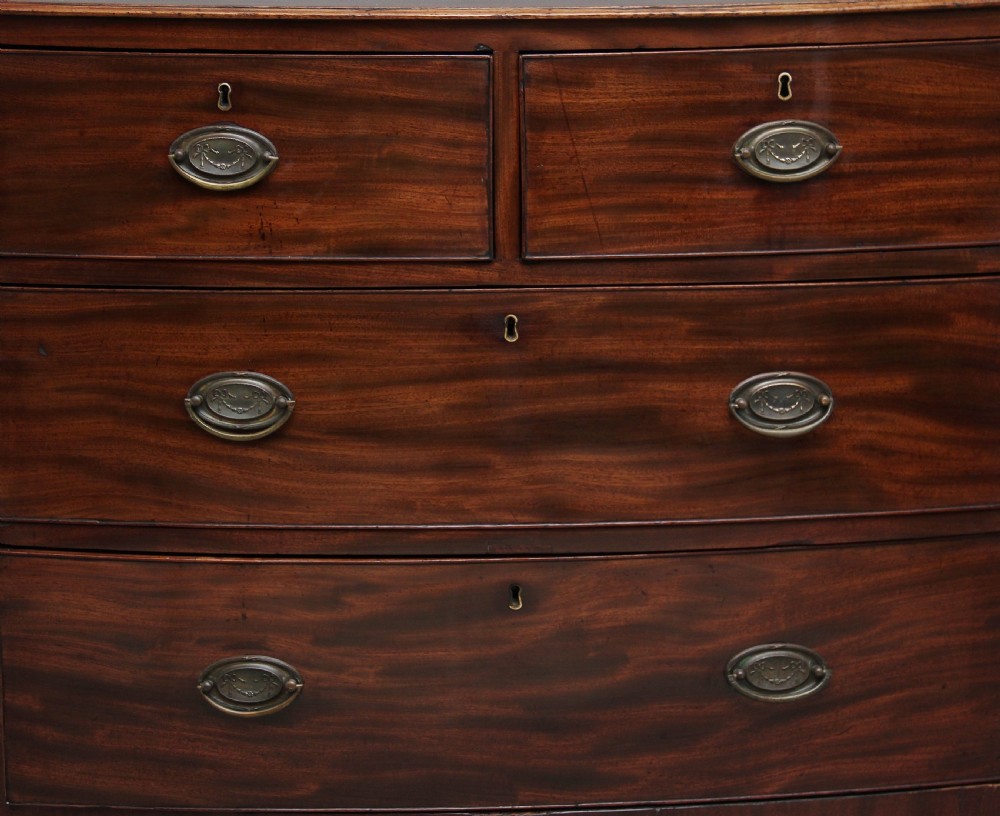 Early 19th Century mahogany bowfront chest View IX