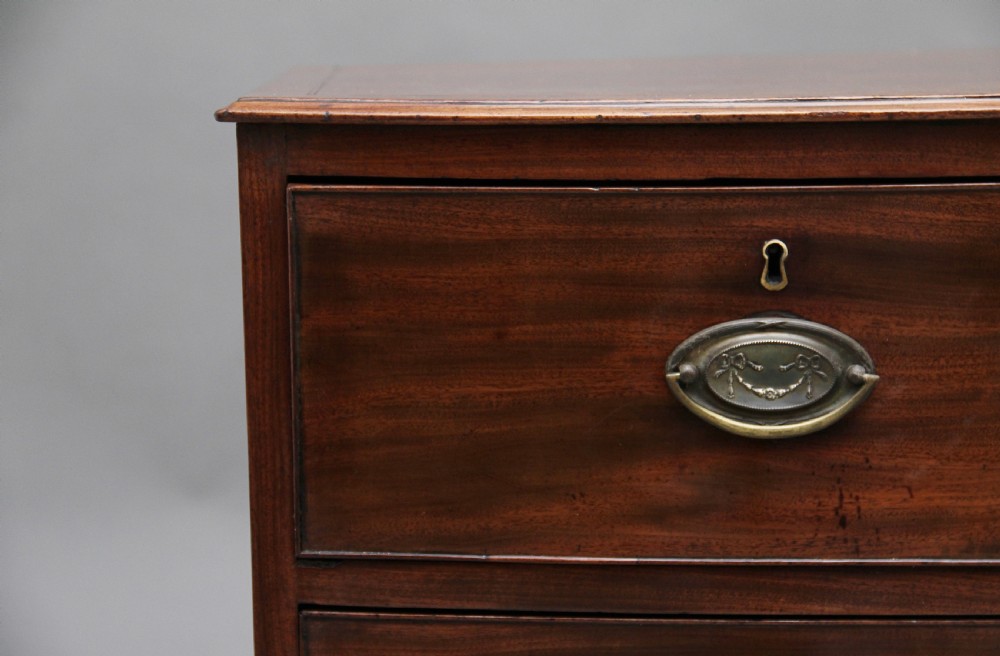 Early 19th Century mahogany bowfront chest View X