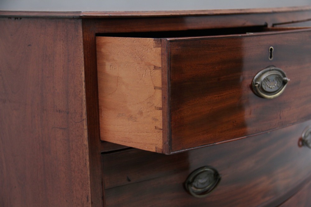Early 19th Century mahogany bowfront chest View XI