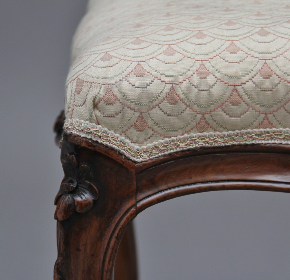 19th Century walnut stool View VII