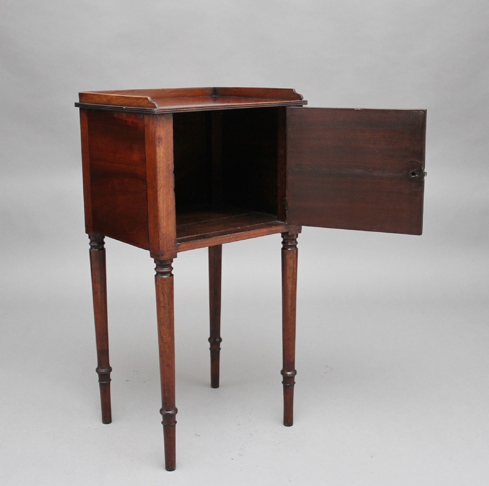 Early 19th Century mahogany bedside cabinet View II
