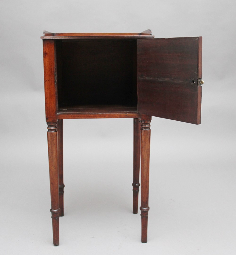 Early 19th Century mahogany bedside cabinet View IV