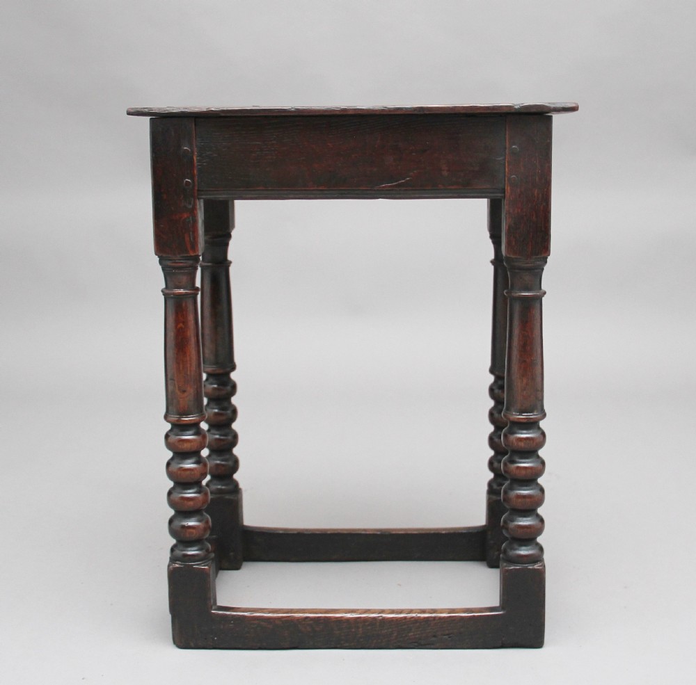Early 18th Century oak joint stool View III