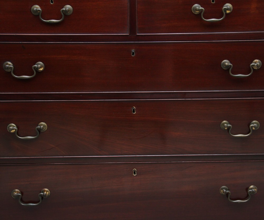 18th Century mahogany chest of drawers View X