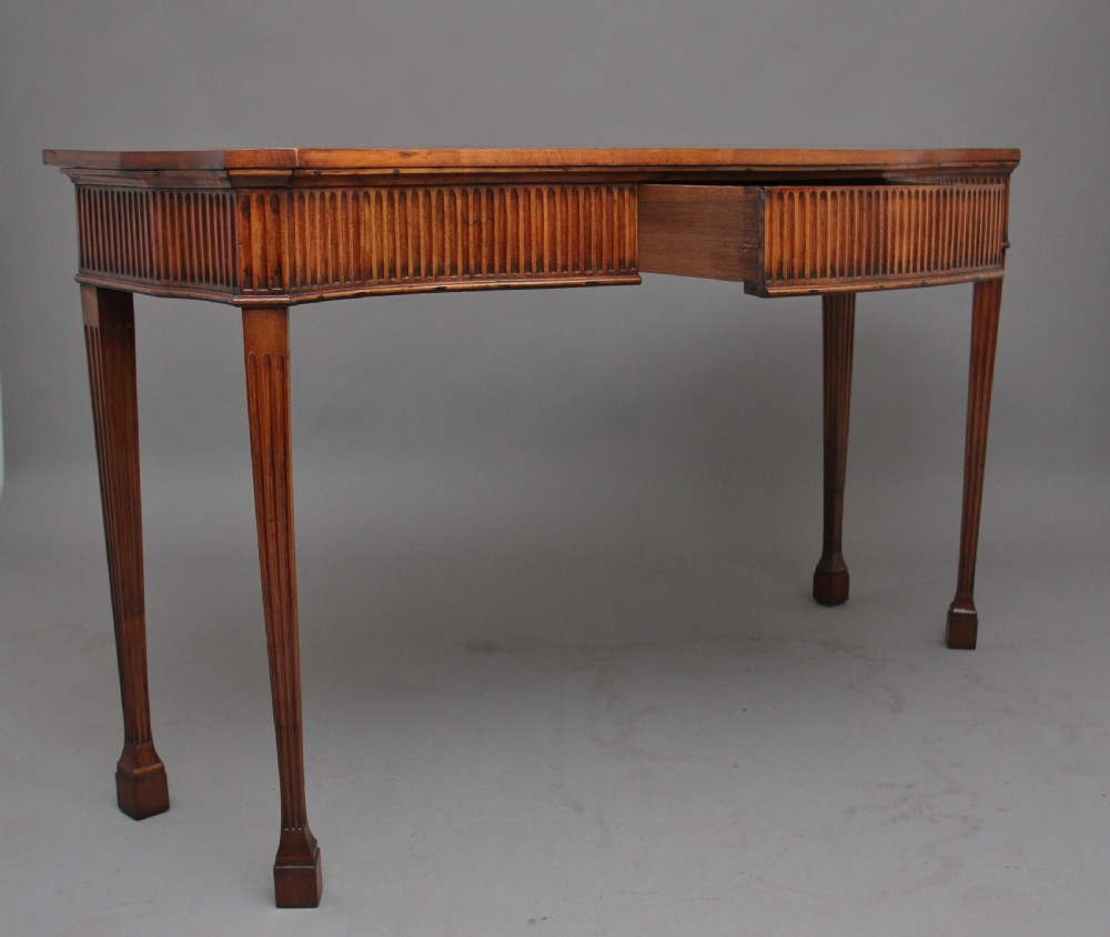 Early 19th Century satinwood serpentine serving table View II