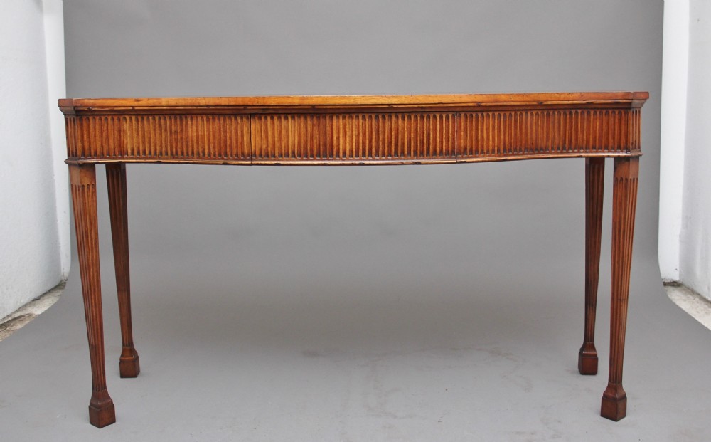 Early 19th Century satinwood serpentine serving table View III