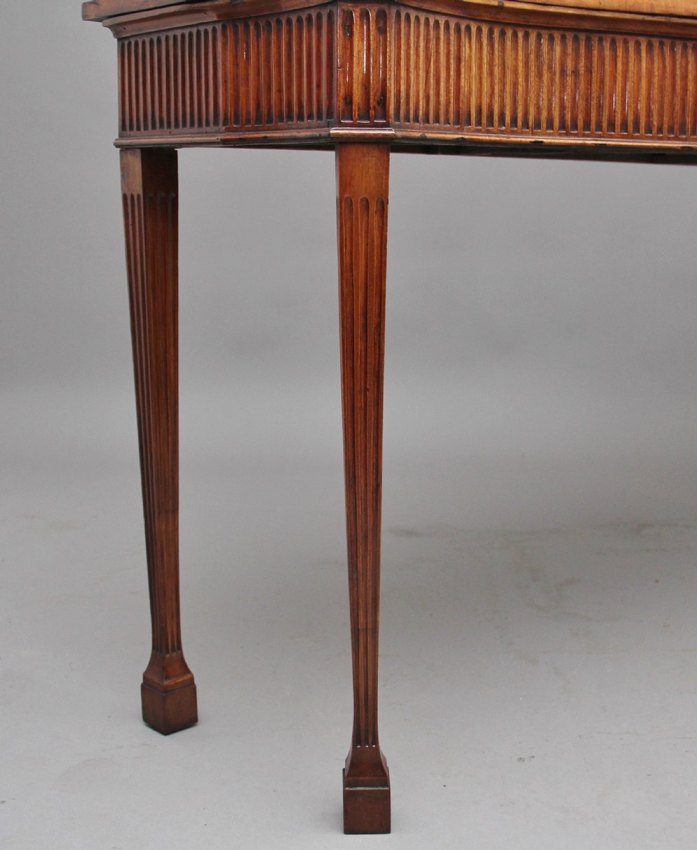 Early 19th Century satinwood serpentine serving table View IX
