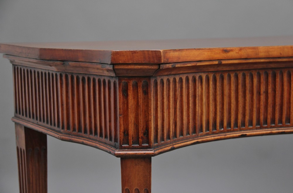 Early 19th Century satinwood serpentine serving table View XI