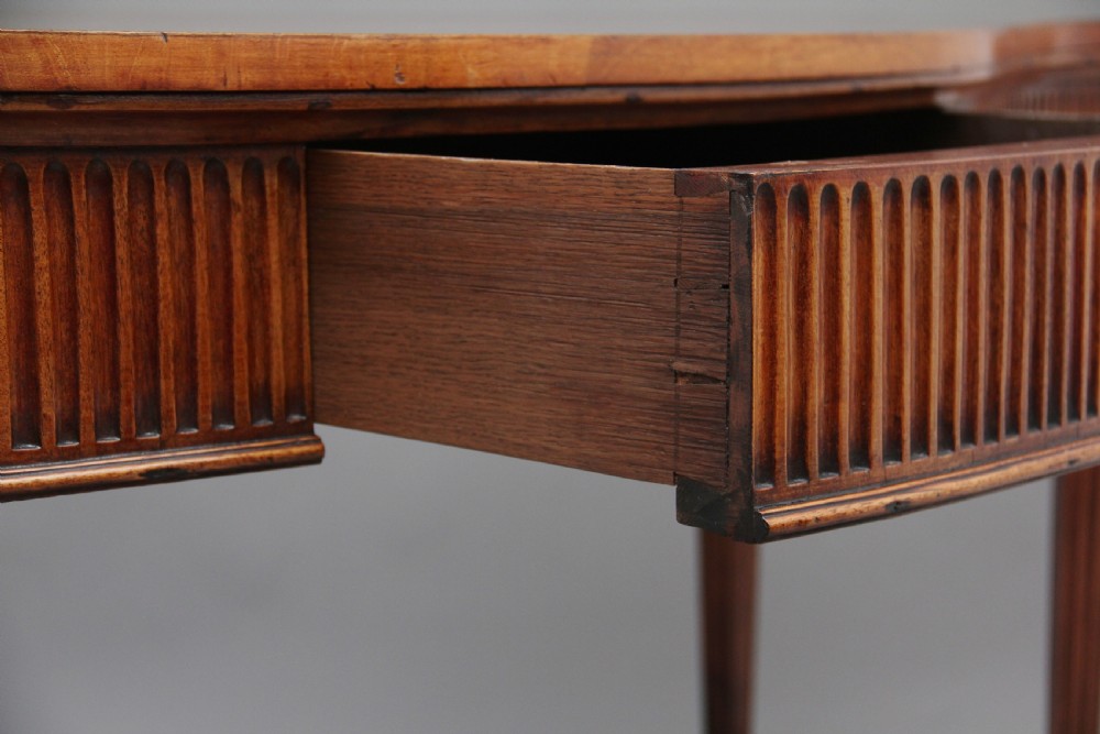 Early 19th Century satinwood serpentine serving table View XII
